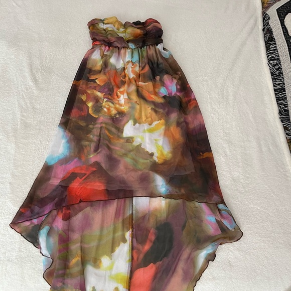 Studio Y Multicolor Strapless Dress - Picture 2 of 7